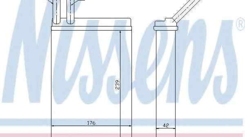 Radiator calorifer caldura VOLVO 940 Kombi (945) NISSENS 73642