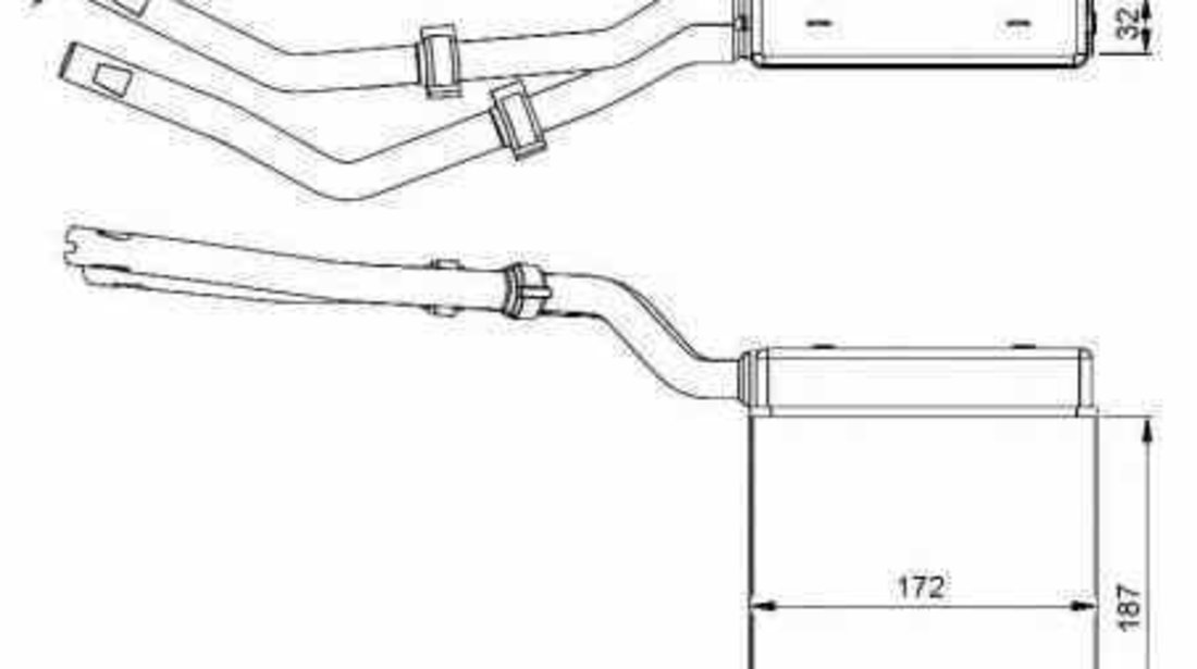 Radiator calorifer caldura VOLVO C70 II Cabriolet NRF 54303