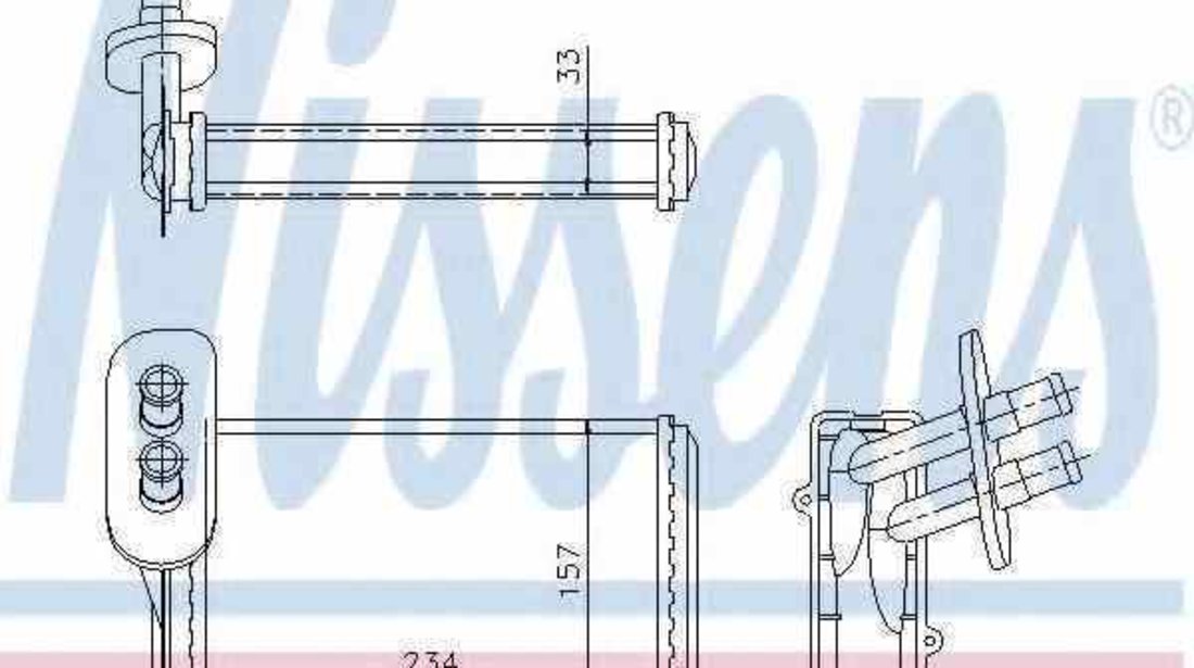 Radiator calorifer caldura VW GOLF IV 1J1 NISSENS 73962