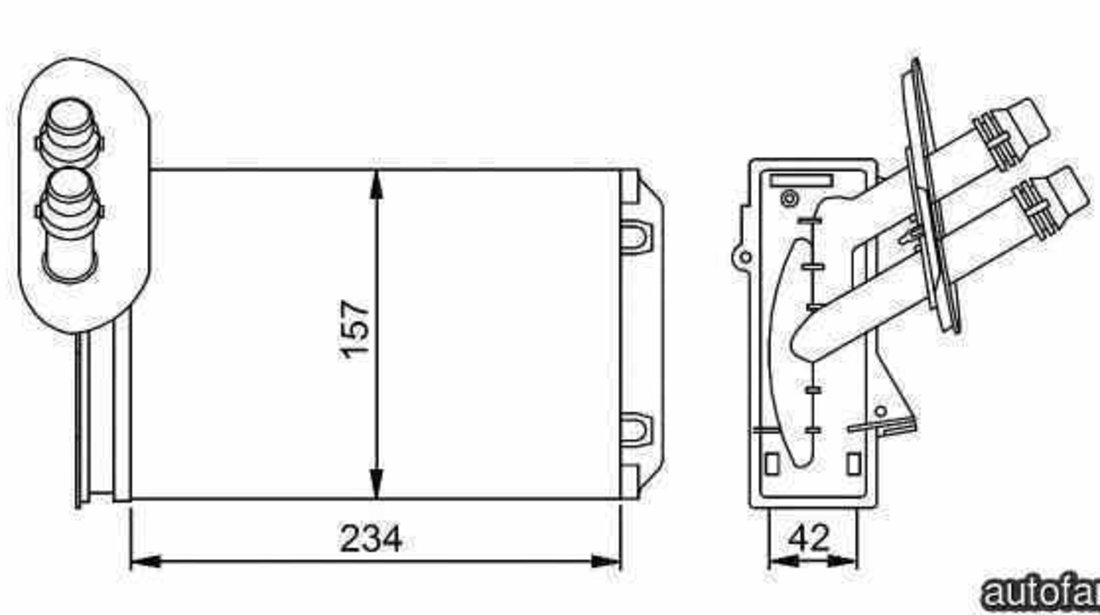 Radiator calorifer caldura VW GOLF IV 1J1 NRF 58223