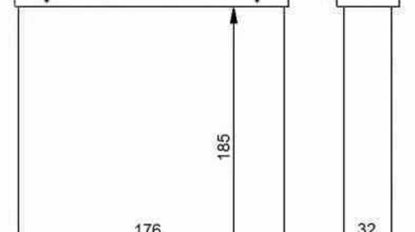 Radiator calorifer caldura VW PASSAT CC 357 NRF 54271