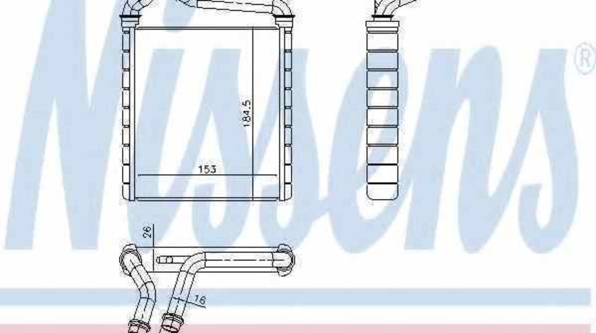 Radiator calorifer caldura VW PASSAT CC 357 NISSENS 73979