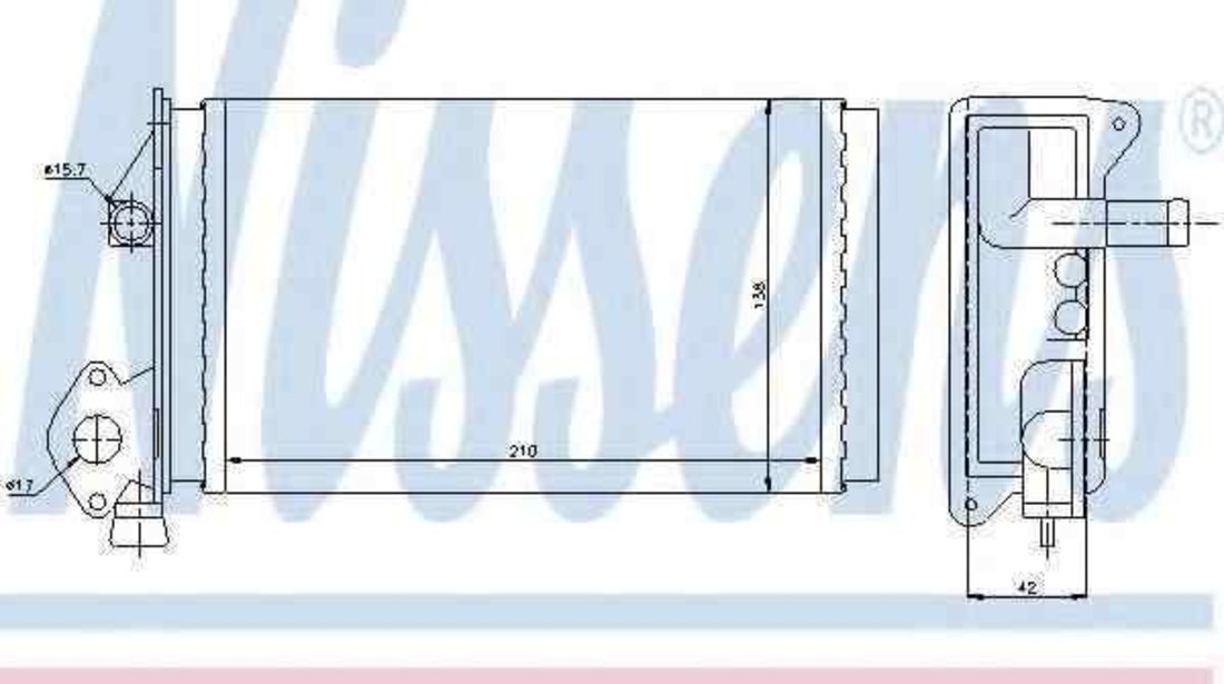 Radiator calorifer caldura VW POLO (86C, 80) NISSENS 73964