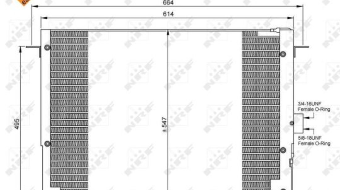 Radiator clima AC LAND ROVER RANGE ROVER II 2.5D-4.6 intre 1994-2002 cod intern: CL2265