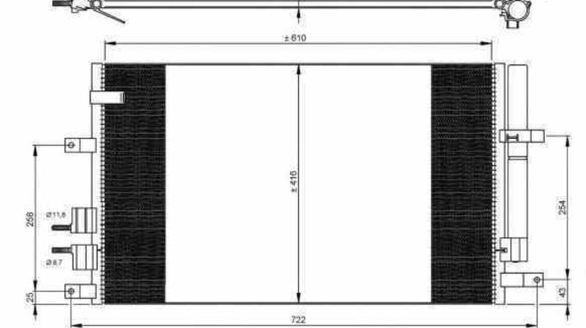 Radiator Clima Aer Conditionat ALFA ROMEO 159 939 NRF 35911