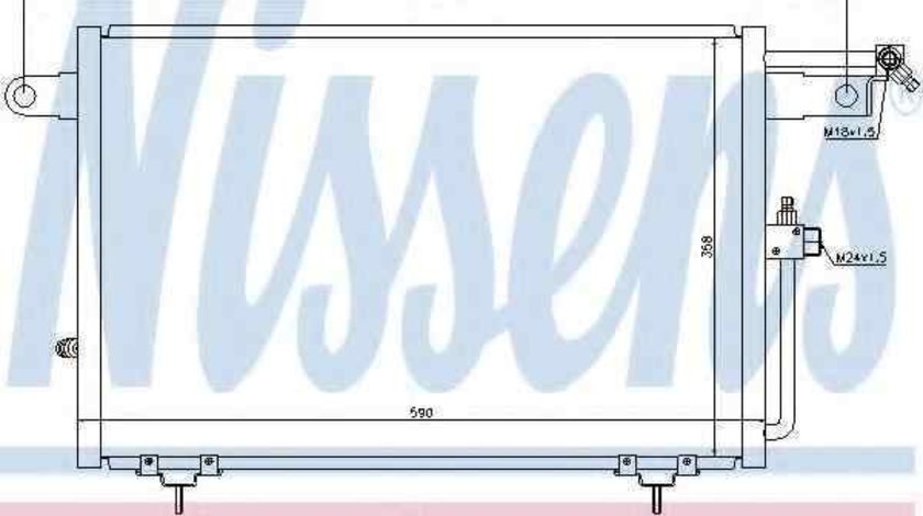 Radiator Clima Aer Conditionat AUDI 100 (4A, C4) NISSENS 94213