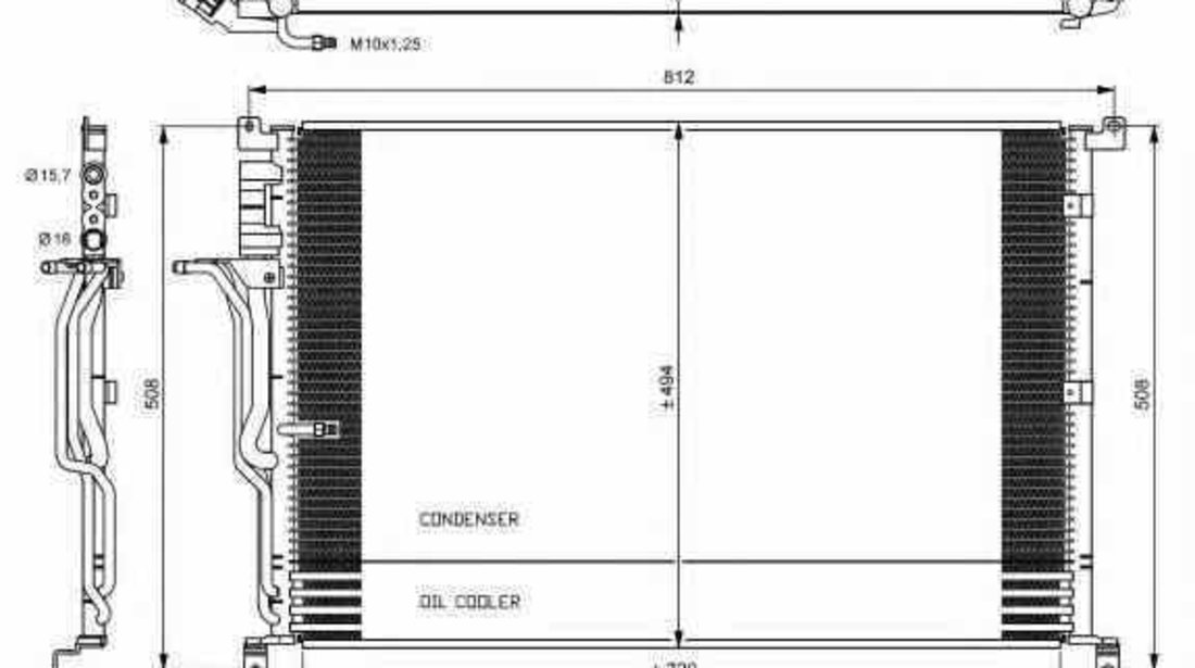 Radiator Clima Aer Conditionat AUDI A8 4E NRF 35923