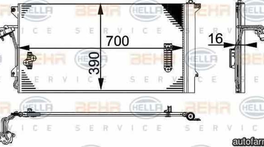 Radiator Clima Aer Conditionat AUDI Q7 (4L) HELLA 8FC 351 317-461