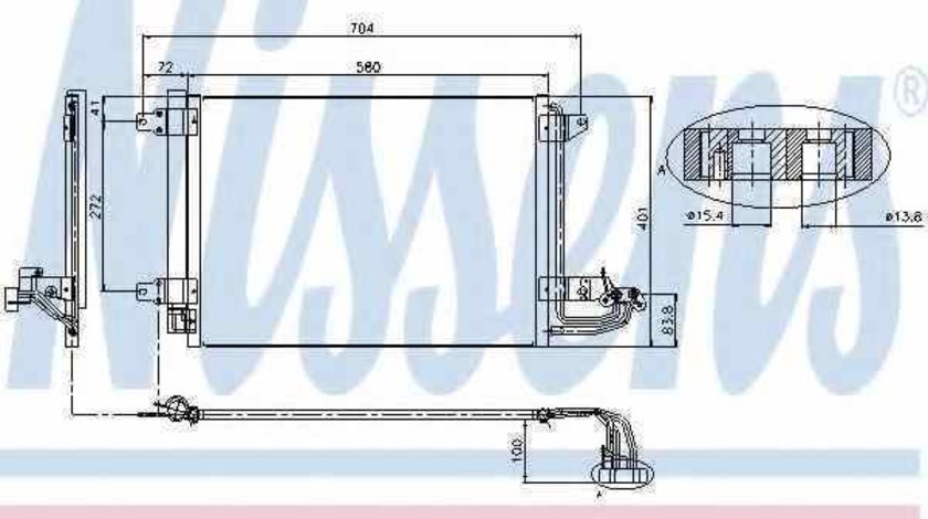 Radiator Clima Aer Conditionat AUDI TT Roadster 8J9 NISSENS 94684