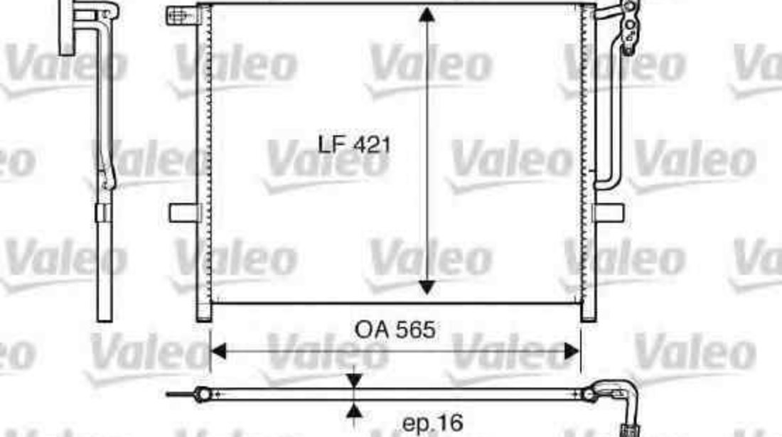 Radiator Clima Aer Conditionat BMW 3 Cabriolet (E46) VALEO 817383