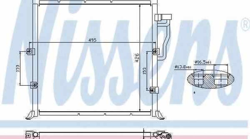 Radiator Clima Aer Conditionat BMW 3 Cabriolet E36 NISSENS 94157