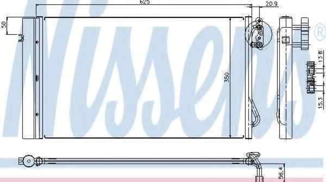 Radiator Clima Aer Conditionat BMW 3 Touring (E91) NISSENS 94873