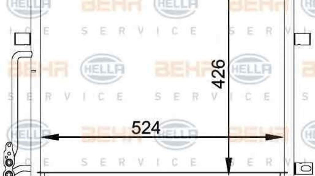 Radiator Clima Aer Conditionat BMW (BRILLIANCE) 3 SERIES (E46) HELLA 8FC 351 038-204