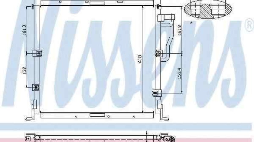 Radiator Clima Aer Conditionat BMW Z3 cupe (E36) NISSENS 94770