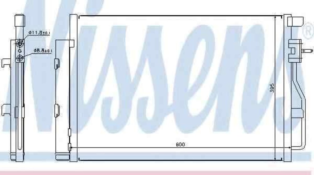 Radiator Clima Aer Conditionat CHEVROLET AVEO limuzina (T300) NISSENS 940246