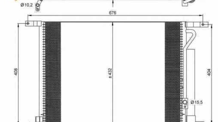 Radiator Clima Aer Conditionat CHEVROLET AVEO limuzina T250 T255 NRF 35931