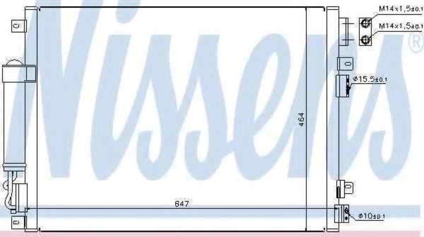 Radiator Clima Aer Conditionat CHRYSLER 300 C (LX) NISSENS 94874