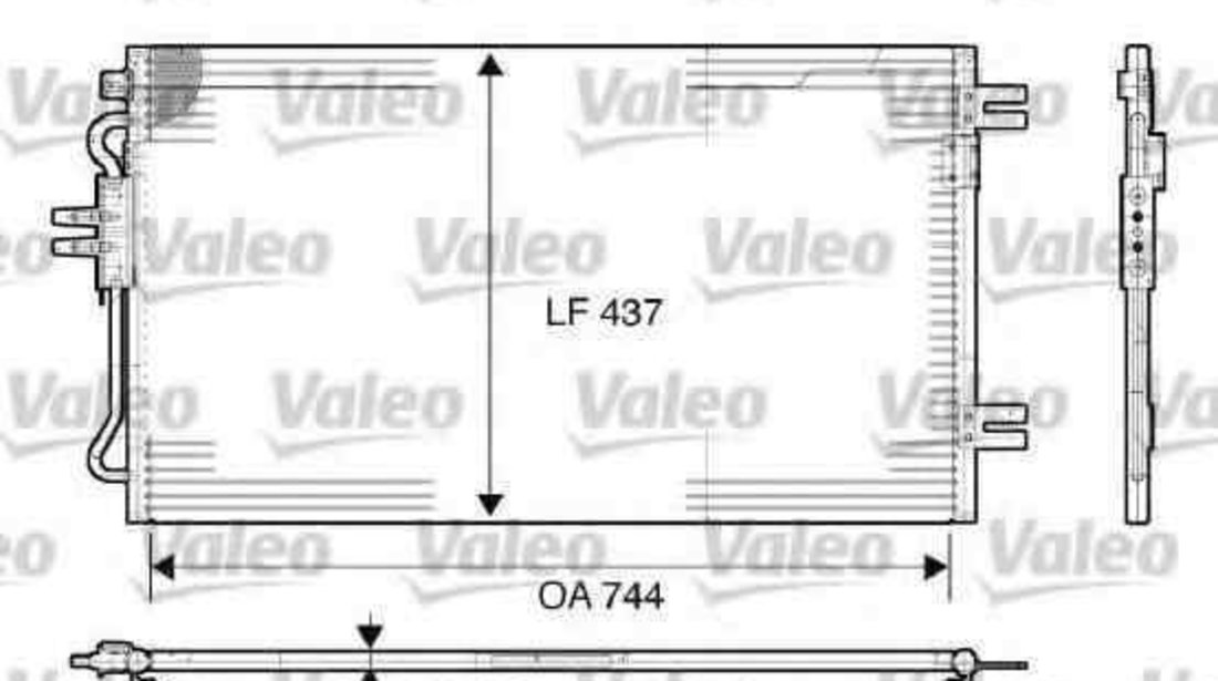 Radiator Clima Aer Conditionat CHRYSLER VOYAGER IV (RG, RS) VALEO 817739