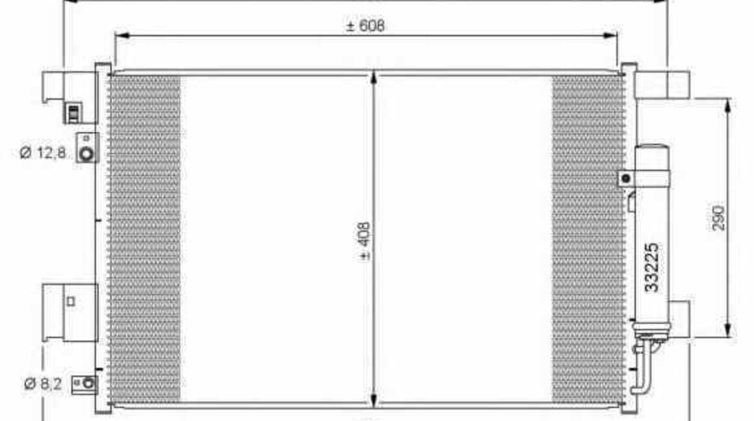 Radiator Clima Aer Conditionat CITROËN C-CROSSER EP NRF 35872