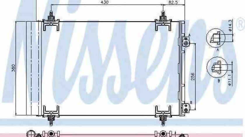 Radiator Clima Aer Conditionat CITROËN C4 II B7 Producator NISSENS 94826