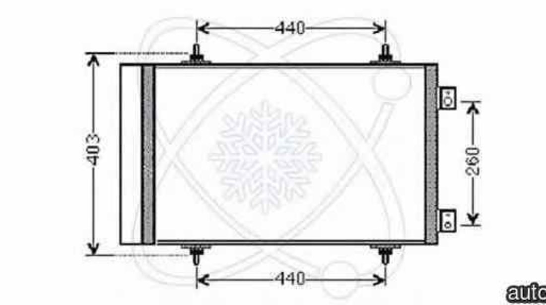 Radiator Clima Aer Conditionat CITROËN C8 EA EB THERMOTEC KTT110265