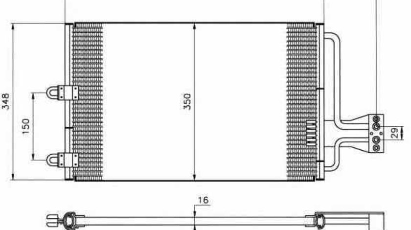 Radiator Clima Aer Conditionat CITROËN XANTIA X1 NRF 35149