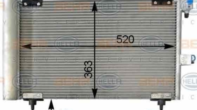 Radiator Clima Aer Conditionat CITROËN XSARA cupe N0 HELLA 8FC 351 301-034