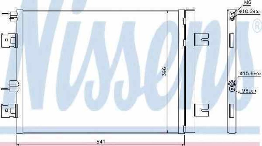 Radiator Clima Aer Conditionat DACIA LOGAN LS Producator NISSENS 940262