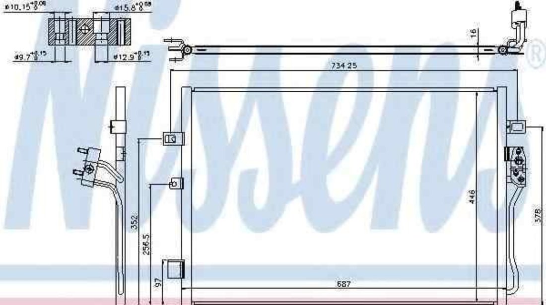 Radiator Clima Aer Conditionat DODGE JOURNEY NISSENS 940342