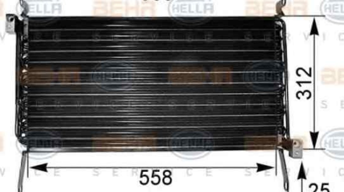 Radiator Clima Aer Conditionat FIAT BRAVO I (182) HELLA 8FC 351 038-631