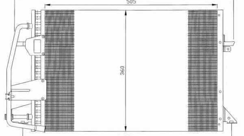 Radiator Clima Aer Conditionat FORD ESCORT VII GAL AAL ABL NRF 35251