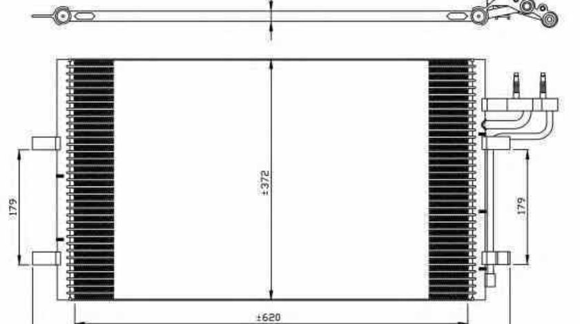 Radiator Clima Aer Conditionat FORD FOCUS C-MAX NRF 35551