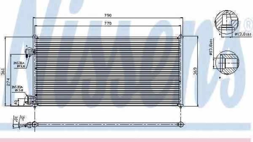 Radiator Clima Aer Conditionat FORD TOURNEO CONNECT Producator NISSENS 94664