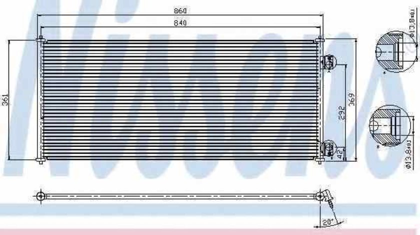 Radiator Clima Aer Conditionat FORD TRANSIT caroserie FA NISSENS 94577