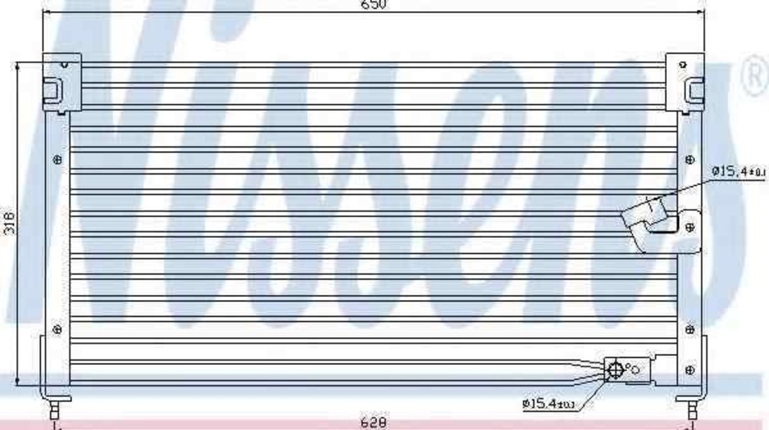 Radiator Clima Aer Conditionat HONDA ACCORD V (CE, CF) NISSENS 94362