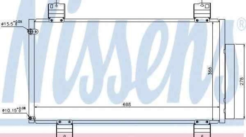 Radiator Clima Aer Conditionat HONDA ACCORD VIII combi NISSENS 940113