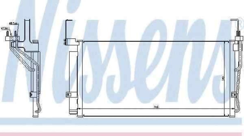 Radiator Clima Aer Conditionat HYUNDAI SANTA FÉ I (SM) NISSENS 94451