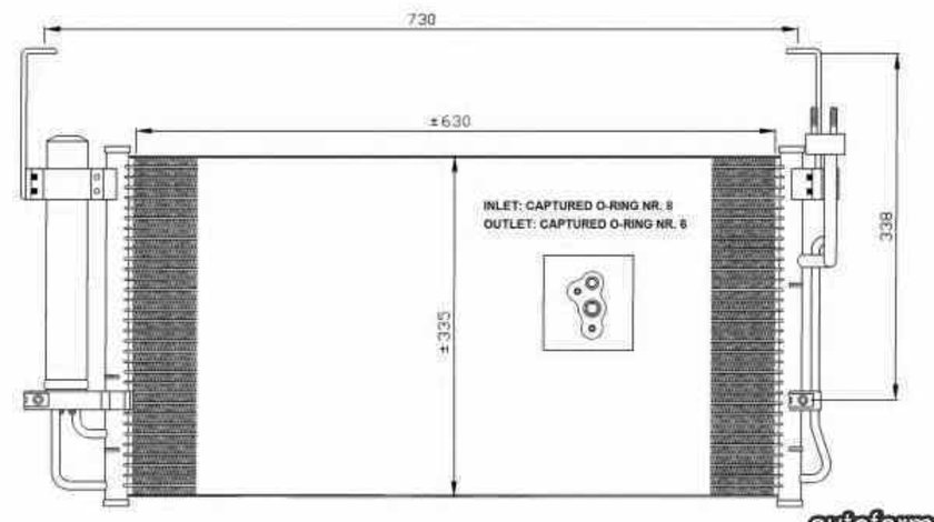 Radiator Clima Aer Conditionat HYUNDAI SANTA FÉ I SM NRF 35429