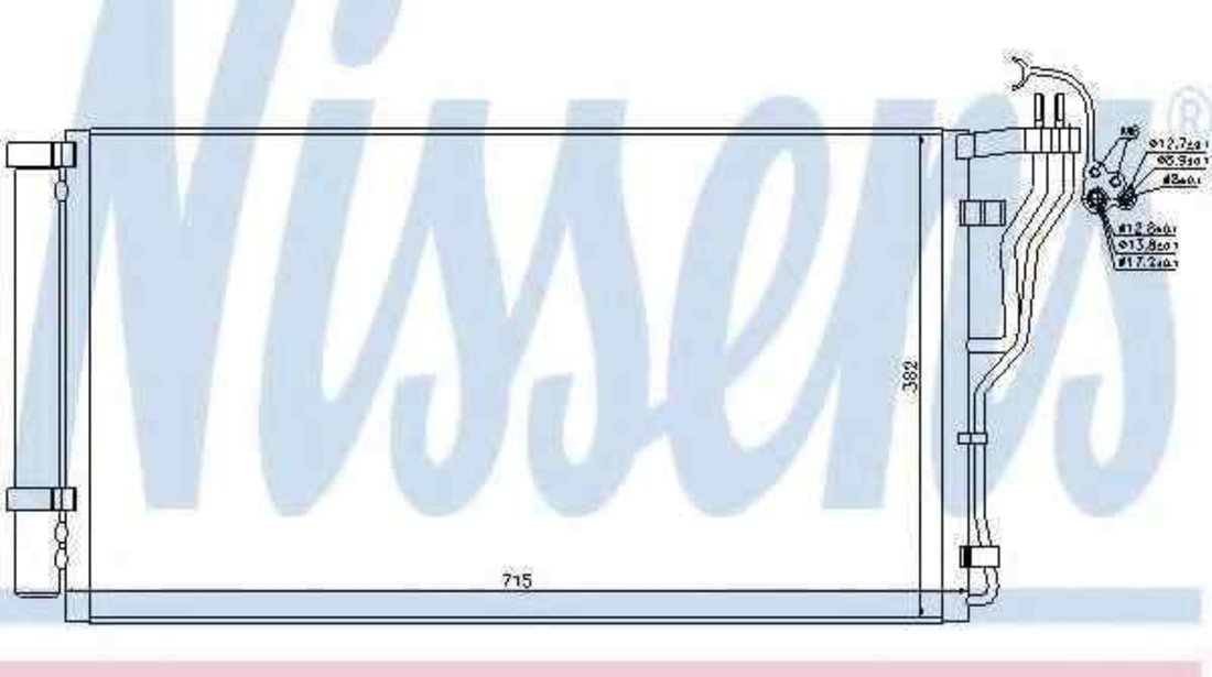 Radiator Clima Aer Conditionat HYUNDAI SONATA VI (YF) NISSENS 940347