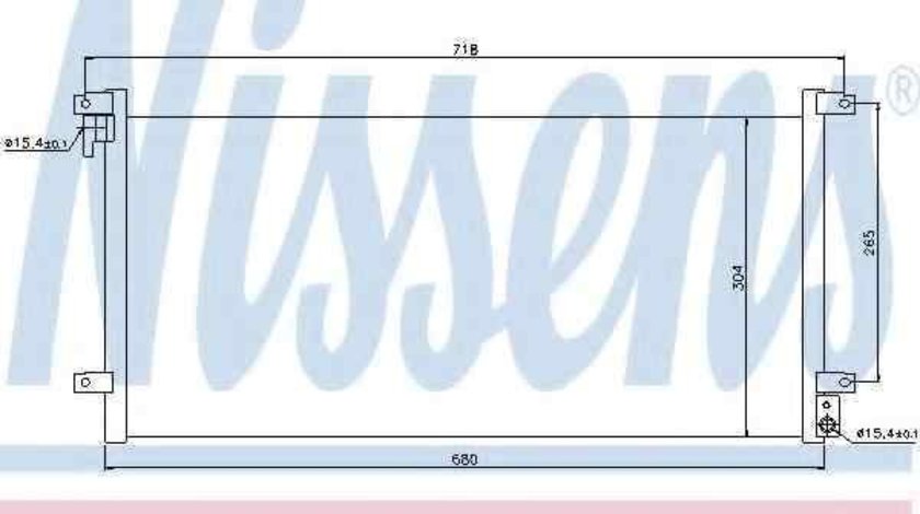 Radiator Clima Aer Conditionat IVECO DAILY III platou / sasiu NISSENS 94756