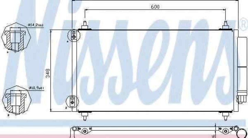 Radiator Clima Aer Conditionat LANCIA PHEDRA (179) NISSENS 940146