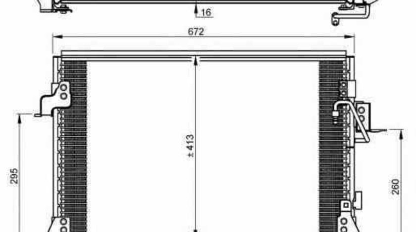 Radiator Clima Aer Conditionat LAND ROVER DISCOVERY II LJ LT NRF 35754