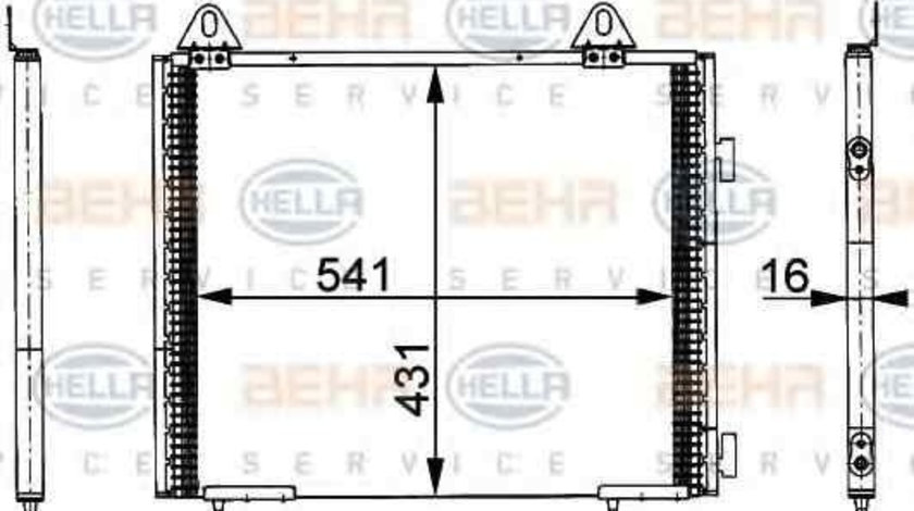 Radiator Clima Aer Conditionat LAND ROVER FREELANDER (LN) HELLA 8FC 351 317-741