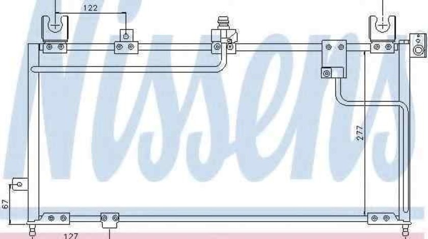 Radiator Clima Aer Conditionat MAZDA 323 C IV (BG) NISSENS 94354