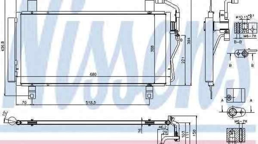 Radiator Clima Aer Conditionat MAZDA 6 Hatchback (GG) NISSENS 940352