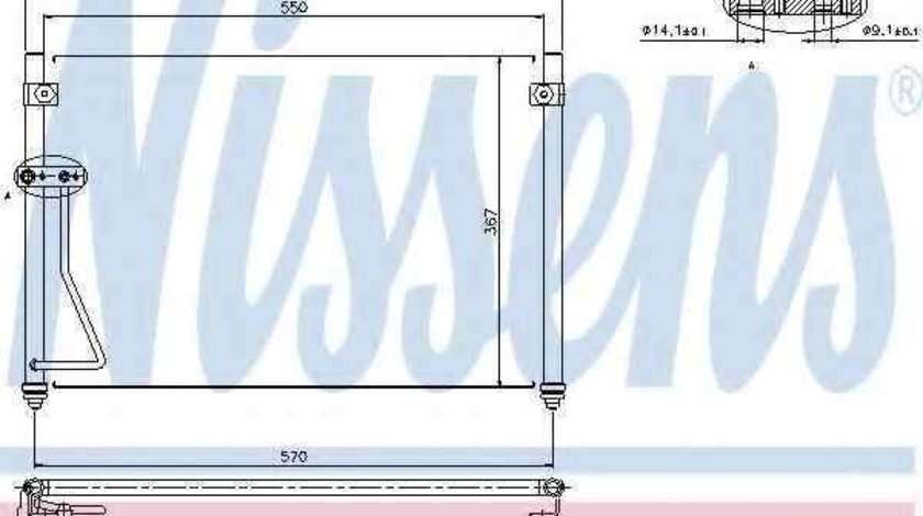 Radiator Clima Aer Conditionat MAZDA 626 V Hatchback (GF) NISSENS 94428