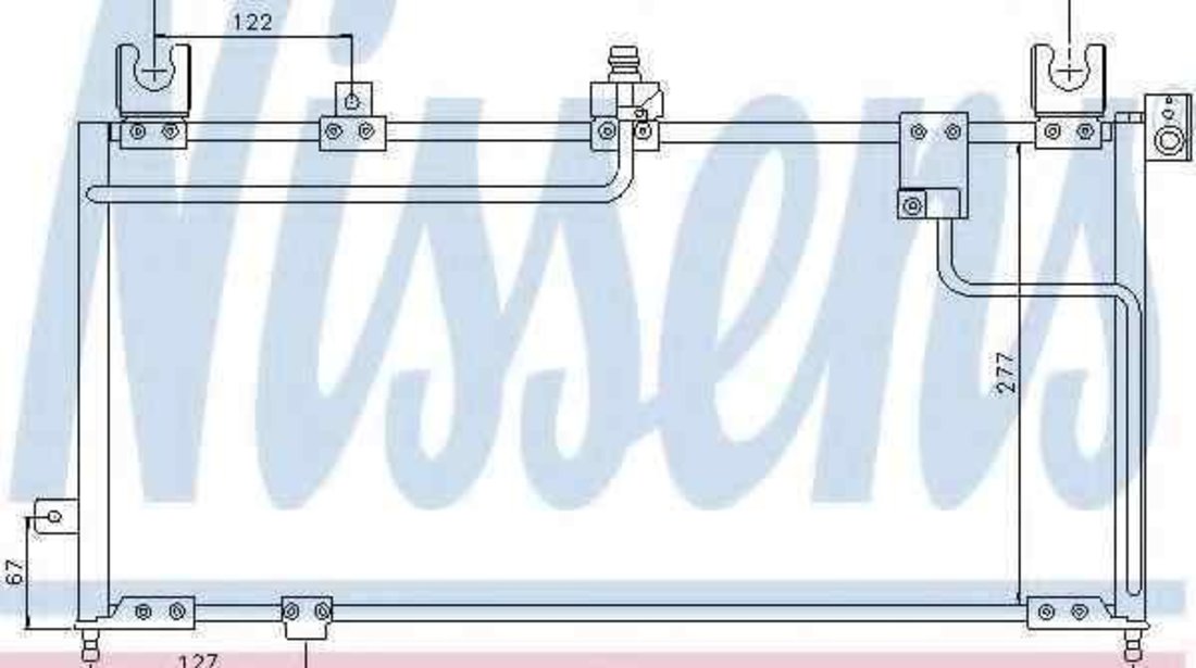 Radiator Clima Aer Conditionat MAZDA FAMILIA V (BA) NISSENS 94354