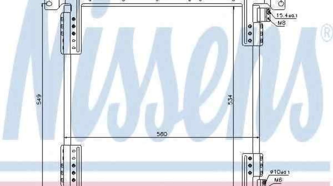 Radiator Clima Aer Conditionat MERCEDES-BENZ AXOR NISSENS 940242