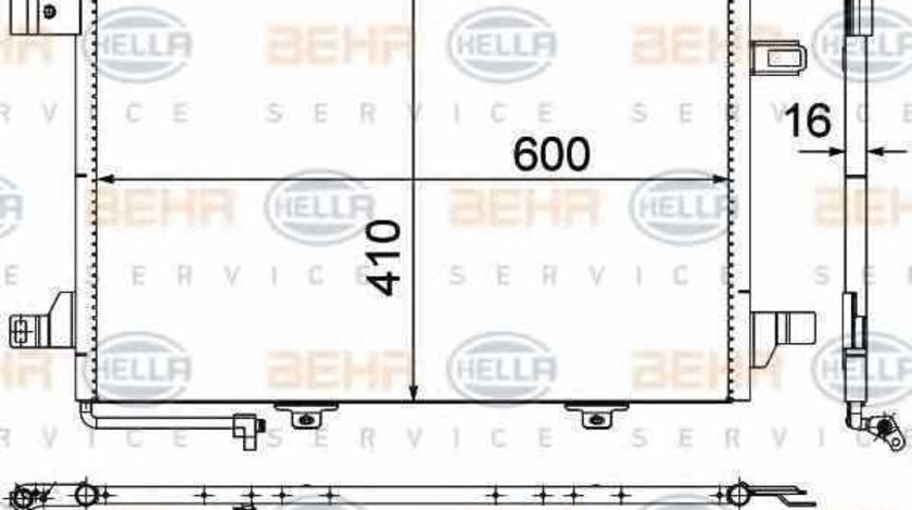 Radiator Clima Aer Conditionat MERCEDES-BENZ B-CLASS W245 HELLA 8FC 351 301-674