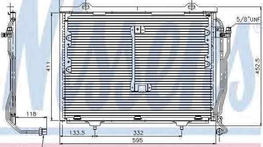 Radiator Clima Aer Conditionat MERCEDES-BENZ C-CLASS (W202) NISSENS 94426